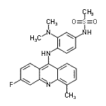 CAS#: 88914-38-9， N-{3-(Dimethylamino)-4-[(3-fluoro-5-methyl-9-acridinyl)amino]phenyl}methanesulfonamide
