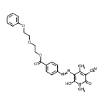 CAS#: 88938-35-6， 2-(2-Phenoxyethoxy)ethyl 4-[(5-cyano-2-hydroxy-1,4-dimethyl-6-oxo-1,6-dihydro-3-pyridinyl)diazenyl]benzoate
