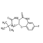 CAS#: 889459-37-4， 2-Methyl-2-propanyl [(2R,3S)-7-fluoro-2-methyl-4-oxo-2,3,4,5-tetrahydro-1,5-benzoxazepin-3-yl]carbamate