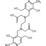 CAS#: 88969-06-6， 2,2'-[1,2-Ethanediylbis({[3-hydroxy-5-(hydroxymethyl)-2-methyl-4-pyridinyl]methyl}imino)]diacetic acid