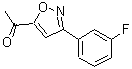 CAS 登录号：889938-99-2， 1-[3-(3-氟苯基)-1,2-恶唑-5-基]乙酮