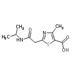 CAS#: 889940-49-2， 2-[2-(Isopropylamino)-2-oxoethyl]-4-methyl-1,3-thiazole-5-carboxylic acid