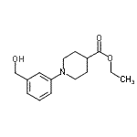 CAS#: 889956-03-0， Ethyl 1-[3-(hydroxymethyl)phenyl]-4-piperidinecarboxylate