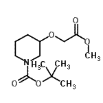 CAS#: 889957-73-7， 2-Methyl-2-propanyl 3-(2-methoxy-2-oxoethoxy)-1-piperidinecarboxylate