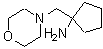 structure of CAS# 890095-97-3, 1-(4-Morpholinylmethyl)cyclopentanamine;1-(4-morpholinylmethyl)cyclopentanamine;1-(Morpholin-4-ylmethyl)cyclopentanamine;1-(morpholin-4-ylmethyl)cyclopentylamine