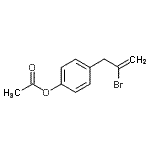 结构式 CAS# 890097-87-7, 4-(2-溴-2-丙烯-1-基)苯基乙酸酯