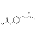 结构式 CAS# 890097-88-8, 4-(3-溴-3-丁烯-1-基)苯基乙酸酯