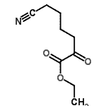 结构式 CAS# 890097-91-3, 乙基6-氰基-2-氧代己酸酯