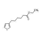 结构式 CAS# 890098-02-9, 乙基6-(3-噻吩基)己酸酯