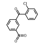结构式 CAS# 890098-19-8, (2-氯苯基)(3-硝基苯基)甲酮