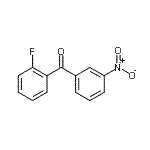 structure of CAS# 890098-20-1, (2-Fluorophenyl)(3-nitrophenyl)methanone;2-fluoro-3'-nitrobenzophenone