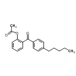 结构式 CAS# 890098-46-1, 2-(4-戊基苯甲酰基)苯基乙酸酯