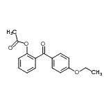 structure of CAS# 890098-52-9, 2-(4-Ethoxybenzoyl)phenyl acetate;2-Acetoxy-4'-ethoxybenzophenone