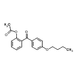 structure of CAS# 890098-56-3, 2-(4-Butoxybenzoyl)phenyl acetate;2-Acetoxy-4'-butoxybenzophenone
