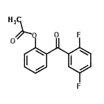结构式 CAS# 890098-68-7, 2-(2,5-二氟苯甲酰)苯基乙酸酯