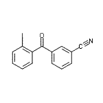 structure of CAS# 890098-69-8, 3-(2-Iodobenzoyl)benzonitrile;3-cyano-2'-iodobenzophenone