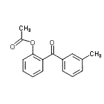 结构式 CAS# 890098-89-2, 2-(3-甲基苯甲酰)苯基乙酸酯
