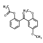 结构式 CAS# 890098-92-7, 2-(2,5-二甲氧基苯甲酰基)苯基乙酸酯