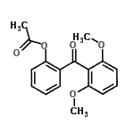 结构式 CAS# 890098-94-9, 2-(2,6-二甲氧基苯甲酰基)苯基乙酸酯