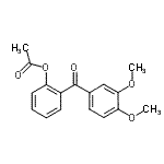 结构式 CAS# 890098-96-1, 2-(3,4-二甲氧基苯甲酰基)苯基乙酸酯