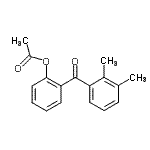 结构式 CAS# 890099-00-0, 2-(2,3-二甲基苯甲酰)苯基乙酸酯