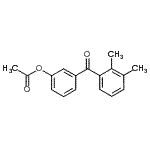 structure of CAS# 890099-05-5, 3-(2,3-Dimethylbenzoyl)phenyl acetate;3-Acetoxy-2',3'-dimethylbenzophenone