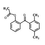 结构式 CAS# 890099-06-6, 2-(2,5-二甲基苯甲酰)苯基乙酸酯