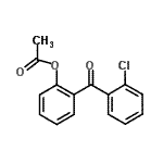 结构式 CAS# 890099-07-7, 2-(2-氯苯甲酰基)苯基乙酸酯