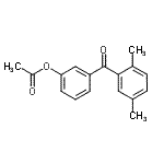 结构式 CAS# 890099-11-3, 3-(2,5-二甲基苯甲酰)苯基乙酸酯