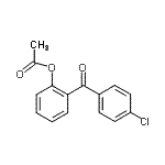 结构式 CAS# 890099-13-5, 2-(4-氯苯甲酰基)苯基乙酸酯