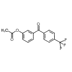 结构式 CAS# 890099-43-1, 3-[4-(三氟甲基)苯甲酰基]苯基乙酸酯