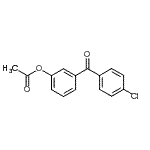structure of CAS# 890099-55-5, 3-(4-Chlorobenzoyl)phenyl acetate;3-Acetoxy-4'-chlorobenzophenone