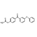 结构式 CAS# 890099-58-8, 4-(3-苯氧基苯甲酰基)苯基乙酸酯