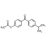 structure of CAS# 890099-66-8, 4-(4-Isopropylbenzoyl)phenyl acetate;4-Acetoxy-4'-isopropylbenzophenone