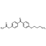 structure of CAS# 890099-87-3, 4-(4-Butoxybenzoyl)phenyl acetate;4-Acetoxy-4'-butoxybenzophenone