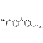 structure of CAS# 890099-90-8, 3-(4-Propylbenzoyl)phenyl acetate;3-Acetoxy-4'-propylbenzophenone