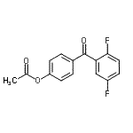 structure of CAS# 890099-99-7, 4-(2,5-Difluorobenzoyl)phenyl acetate;4-Acetoxy-2',5'-difluorobenzophenone
