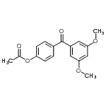 结构式 CAS# 890100-27-3, 4-(3,5-二甲氧基苯甲酰基)苯基乙酸酯