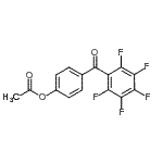 结构式 CAS# 890100-41-1, 4-(五氟苯甲酰)苯基乙酸酯