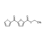 structure of CAS# 890100-52-4, Ethyl 5-(2-thienylcarbonyl)-2-furoate;ethyl 5-(2-thenoyl)-2-furoate