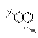 结构式 CAS# 890302-19-9, 5-肼基-2-(三氟甲基)-1,6-萘啶