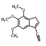 CAS#: 890309-52-1， 5,6,7-Trimethoxy-1H-indene-3-carbonitrile