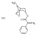 CAS#: 890416-03-2， 9-Methyl-3-oxa-9-azatricyclo[3.3.1.0<sup>2,4</sup>]non-7-yl 2-phenylacrylate hydrochloride (1:1)