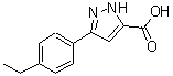 CAS#: 890591-84-1， 3-(4-Ethylphenyl)-1H-pyrazole-5-carboxylic acid