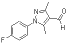 结构式 CAS# 890626-54-7, 1-(4-氟苯基)-3,5-二甲基-1H-吡唑-4-甲醛