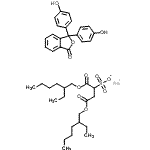 CAS#: 89066-78-4， Sodium 1,4-bis[(2-ethylhexyl)oxy]-1,4-dioxo-2-butanesulfonate - 3,3-bis(4-hydroxyphenyl)-2-benzofuran-1(3H)-one (1:1:1)