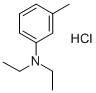 structure of CAS# 89074-92-0, N,N-Diethyl-m-Toluidine Hydrochloride;3-Diethylaminotoluene Hydrochloride N,N-Diethyl-3-Methylaniline Hydrochloride;N,N-Diethyl-3-Methylaniline Hydrochloride;N,N-DIETHYL-M-TOLUIDINE HYDROCHLORIDE