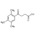 结构式 CAS# 89080-36-4, 4-氧代-4-(2,4,5-三甲基苯基)丁酸