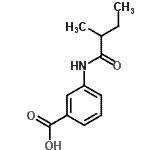 CAS#: 890983-61-6， 3-[(2-Methylbutanoyl)amino]benzoic acid