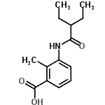 CAS#: 890993-40-5， 3-[(2-Ethylbutanoyl)amino]-2-methylbenzoic acid